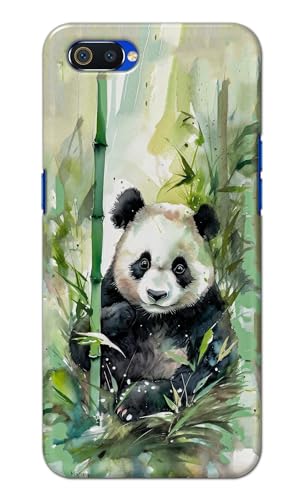 Image of Printed Hard Back Cover for Realme C2 Back Cover (Panda -J1) -190724(EA)