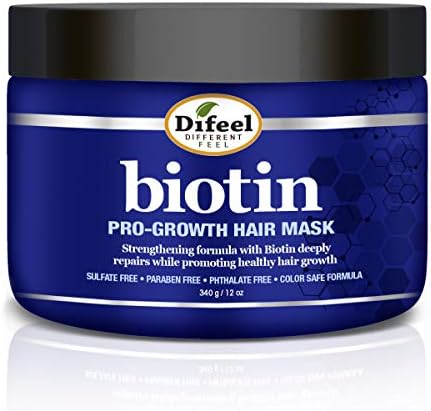 Difeel Pro-Growth Biotin Hair Mask 12 oz. - Hair Mask for Hair Loss
