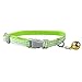 0.8cm Width Nylon Small Puppy Kitten Kitty Cat Collar with Bell 6 Colors Pink,Red,Blue,Brown,Green,Yellow