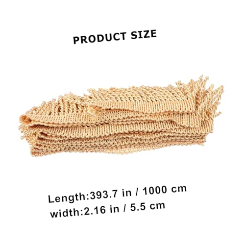 Frange de polyester pour coussins et rideaux - Facile à couper et coudre sans s'effilocher - 3