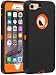 iPhone 7/8 case, [Heavy Duty] Armor 3 in 1 Built-in Screen Protector Rugged Cover Dust-Proof Shockproof Drop-Proof Scratch-Resistant Tough Shell for Apple iPhone 7 4.7 inch Black/Orange