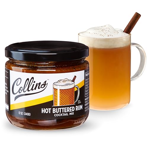 Collins Hot Buttered Rum Mix, Made With Brown Sugar and Butter with Vanilla and Rum Flavors, Hot...