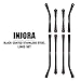 INJORA High Clearance 4 Links Set Stainless Steel Linkage kit for Axial SCX24 Gladiator Dodge Power Wagon 1/24 RC Crawler Upgrade Parts（Black）