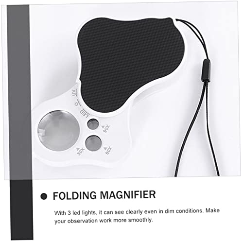 Loupes de lecture pliables avec lumière LED pour décoder les petits caractères