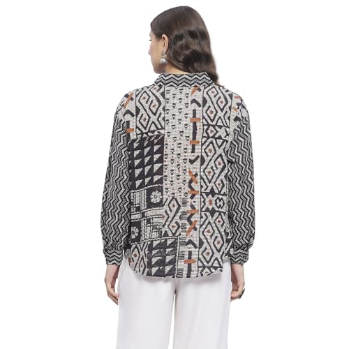 Cloth Button Names BIBA Cotton Printed Straight Casual Shirts - Price History