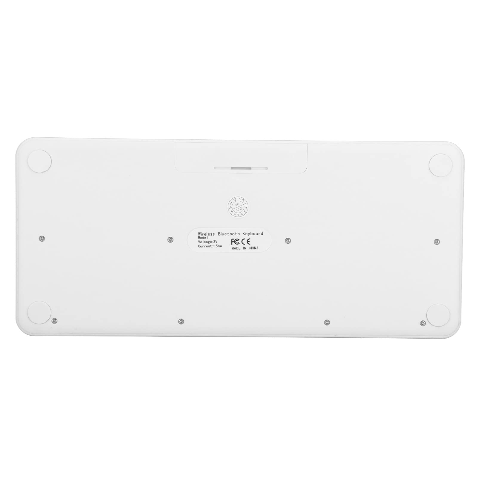 Clavier sans Fil, Clavier de Bureau Silencieux pour la Maison (Rose) (Blanc)
