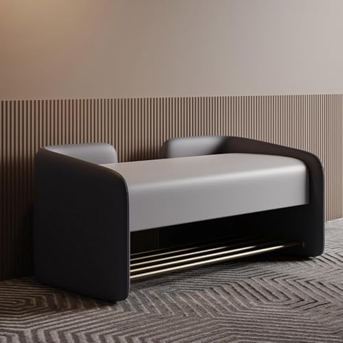Banc de rangement à chaussures anti-chute pour organiser une entrée encombrée