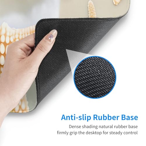 Tapis de clavier Beach Starfish de qualité supérieure avec base antidérapante - 6
