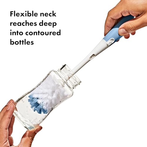 Image of OXO Tot Bottle Brush with Stand, Baby Bottle Brush - Dusk