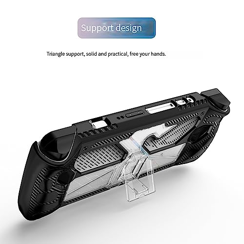 LICHIFIT TPU+PC Protective Case Cover with Foldable Stand for ASUS Rog Ally Handheld Game Console Shell Skin with Back Support Bracket Accessories - Image 3