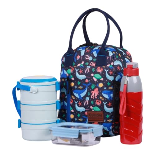 Image of Outrider Polyester Jumbo Lunch Bag,Lunch Bag for Office Men, Women and Kids, Quality Tiffin Bag for School, Picnic, Work, Carry Bag for Lunch Box, 12 litres,