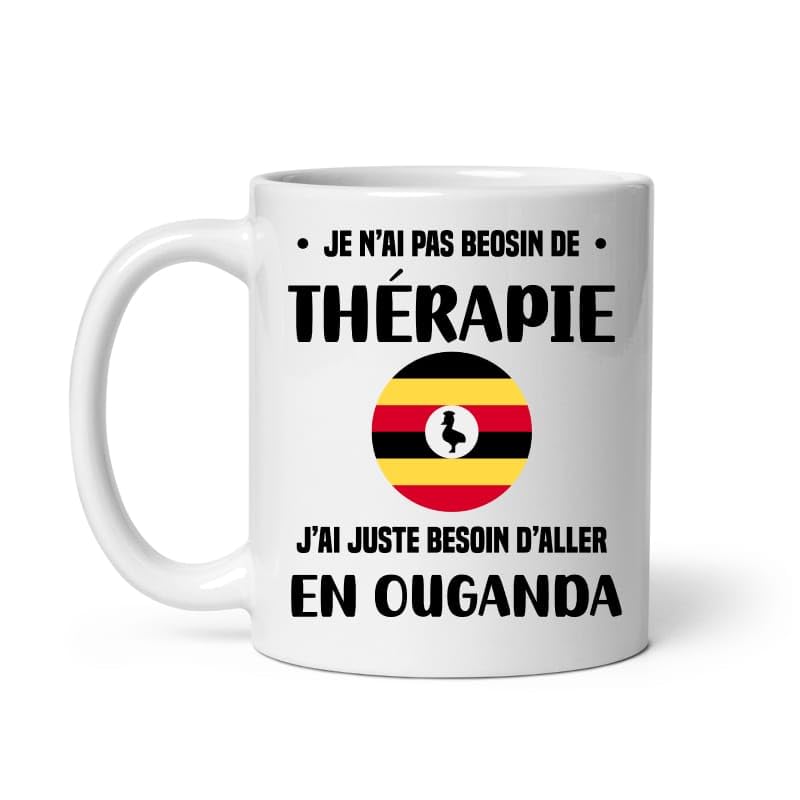 MugSmile Mug Ouganda thérapie vacances départ voyage Tasse Ouganda