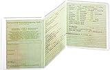AusweishÃülle KFZ-Schein 3-teilig 105x210mm,PP 180my,dokumentenecht