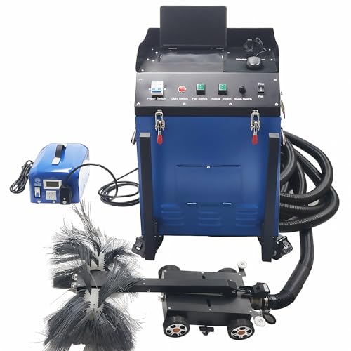 LGXEnzhuo 110V/220V Intelligent Ventilation Air Duct Cleaning Machine with 2800W Suction, 15m Reach, Real-Time Controlled Duct Inspection and Cleaning for Commercial HVAC Systems in Hotels Schools