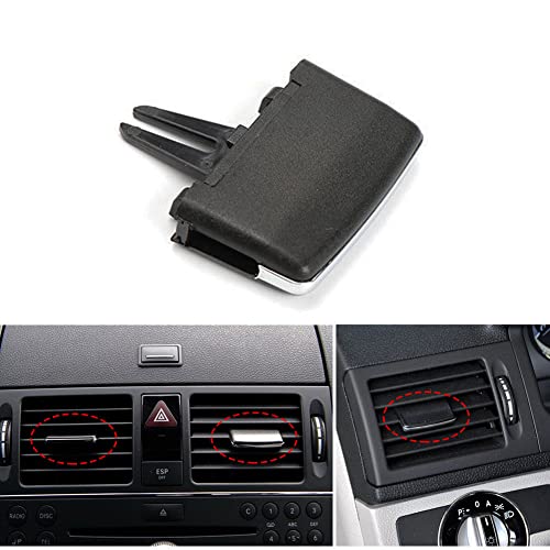 LYOOLY for Mercedes Benz Front Center/Left/Right Air Vent Clips, Front Row AC Vent Adjustment Buckle Repair Kit for W204 C300 C350 2008-2011, X204 GLK 350 GLK 4MATIC 2010 2011 2012-1 Pack