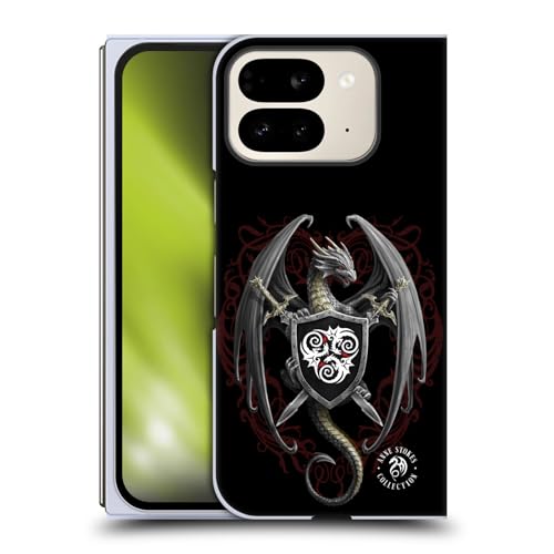 Head Case Designs Offizielle Anne Stokes Drachenverteidiger Mischen Sie Fantasy-Kunst Harte Rueckseiten Handyhülle Hülle Huelle kompatibel mit Google Pixel 9 Pro Fold