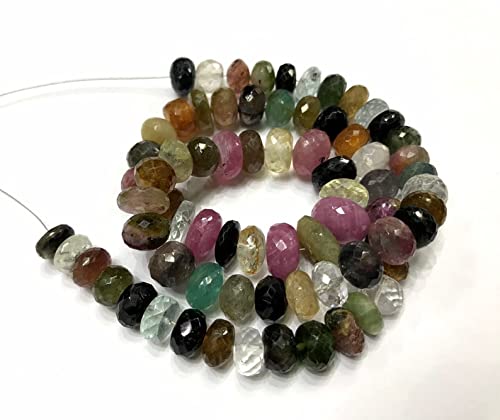 Tourmaline afghane 8-10mm en fil de 33cm pour création de bijoux uniques haut de gamme