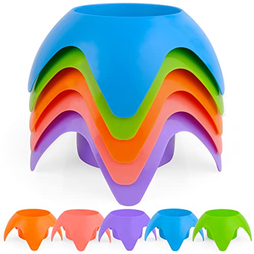 Beach Cup Holders (Multi-Color, 5 Packs)