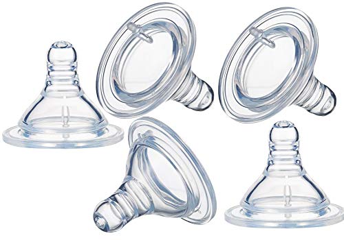 WOIWO 5PCS Wide Diameter Pacifiers Can Be Equipped with All Kinds of Wide Mouth Baby Pacifiers Breast Milk Sensitive Pacifiers Feeding Pacifiers (Cross Hole)