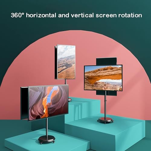 Soporte móvil para TV de 24 a 55 pulgadas, rotación 360° miniatura 3
