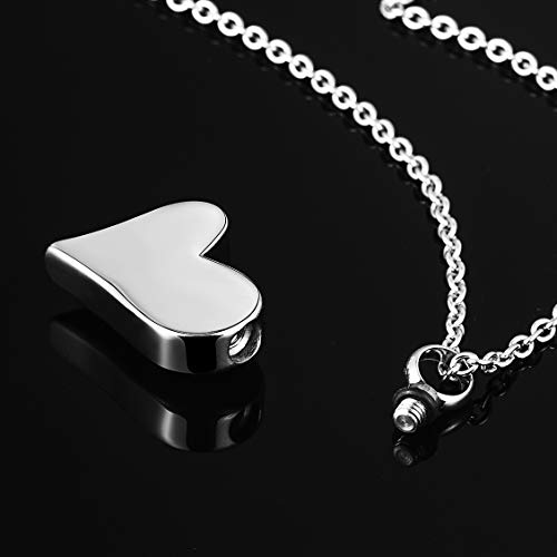 Cremation Urn Ashes Necklace Dad Forever in My Heart Stainless Steel Keepsake Waterproof Memorial Pendant2