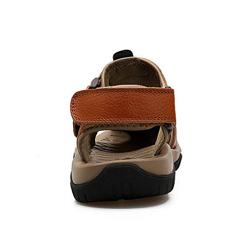 CHUUMEE Men's Sandals Leather Beach Sandals Summer Outdoor Sports Sandals4