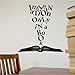 Produktbild Lovemq Kunst Wohnkultur Imagination Olny In A Book Wandtattoo Vinyl Aufkleber Buch Bibliothek Schlafzimmer Wohnzimmer Dekoration 57X58 Cm