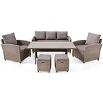 Patioco Polyrattan Lounge-Set Genova Beige