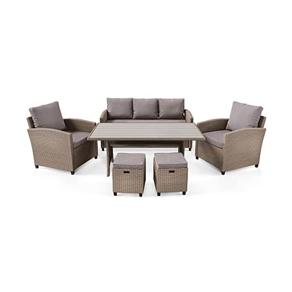 Patioco Polyrattan Lounge-Set Genova Beige