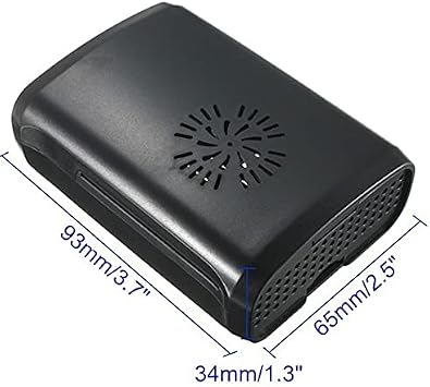 Raspberry Pi B+/2/3 Siyah, Fan Uyumlu Case