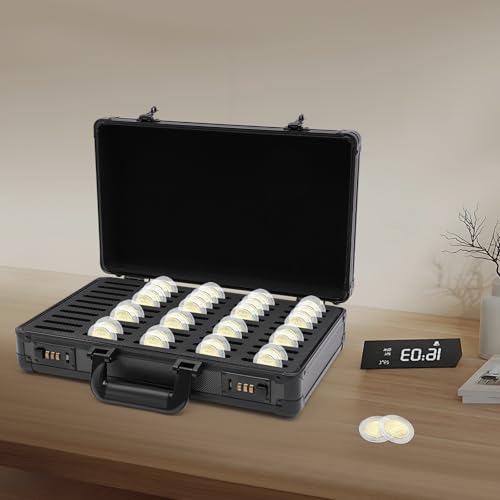 Estuche para monedas con 50 compartimentos y cierre codificado miniatura 4