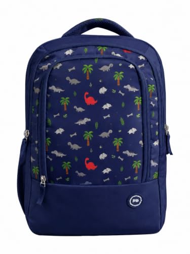 Image of PB Pearlbags 18L Printed Casual Backpack,3 Compartment,Premium Fabric,Water Resistant Anti Theft,School & College Bag for Boys and Girls,Office & Travel Bag for Men and Women,45X30X13 Cms