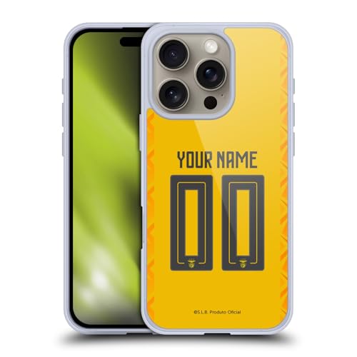 Coque Benfica iPhone 16 Pro personnalisable en gel souple antichoc officielle Away 2022/23