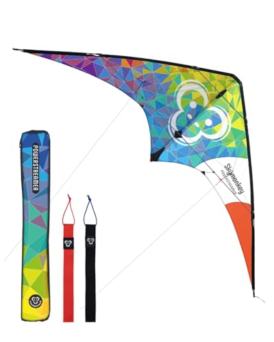 Skymonkey Powerstreamer XXL Lenkdrachen (2-Leiner) - Rainbow