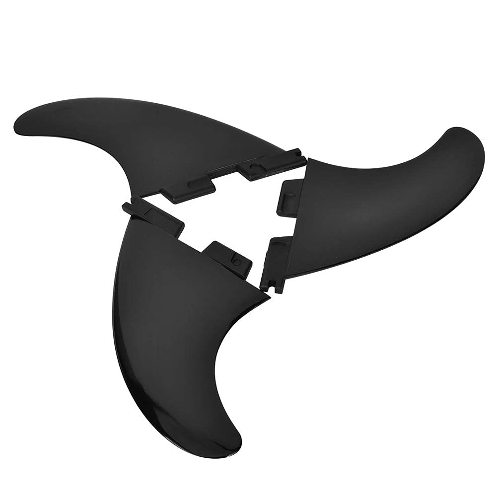 Aileron arrière de Planche de Surf, 3 pièces/Ensemble FCS2 G5 Fibre de Verre Noir aileron arrière de Planche de Surf Professionnel Accessoire de Surf Flexible pour Paddleboard