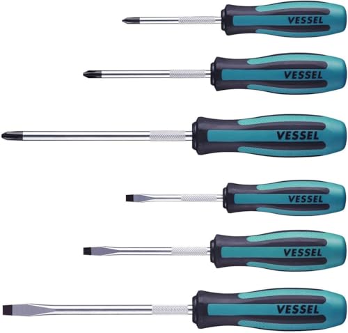 VESSEL MEGADORA Screwdriver Set 6pcs. 9006PB (Paper Box)