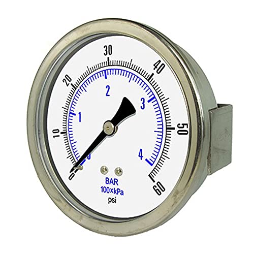 Manomètre industriel PIC Gauges 202T-204P cadran 2 pouces 3000 psi