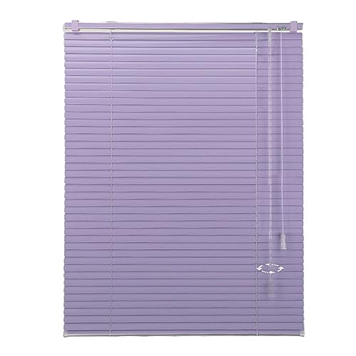 Persianas venecianas de aluminio color morado de 25 mm, control de luz, horizontales, para ventanas en interiores y exteriores, tamaño 140 x 160 cm, solución moderna de decoración del hogar