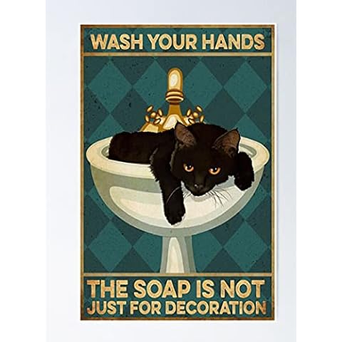 Wash Your Hands The soap is not just for Decoration Retro Metal Tin Sign Vintage Aluminum Sign for Home Coffee Wall Decor 8x12 Inch Cover