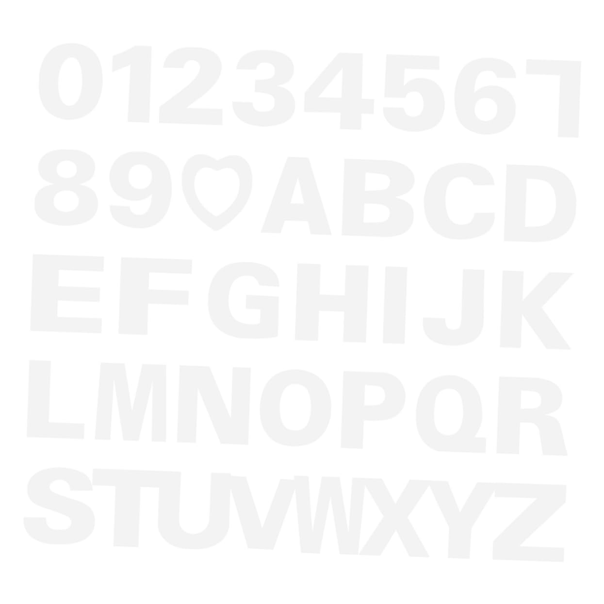 Pochoirs à gâteau 37 pièces lettres et chiffres en PET pour décoration de pâtisserie