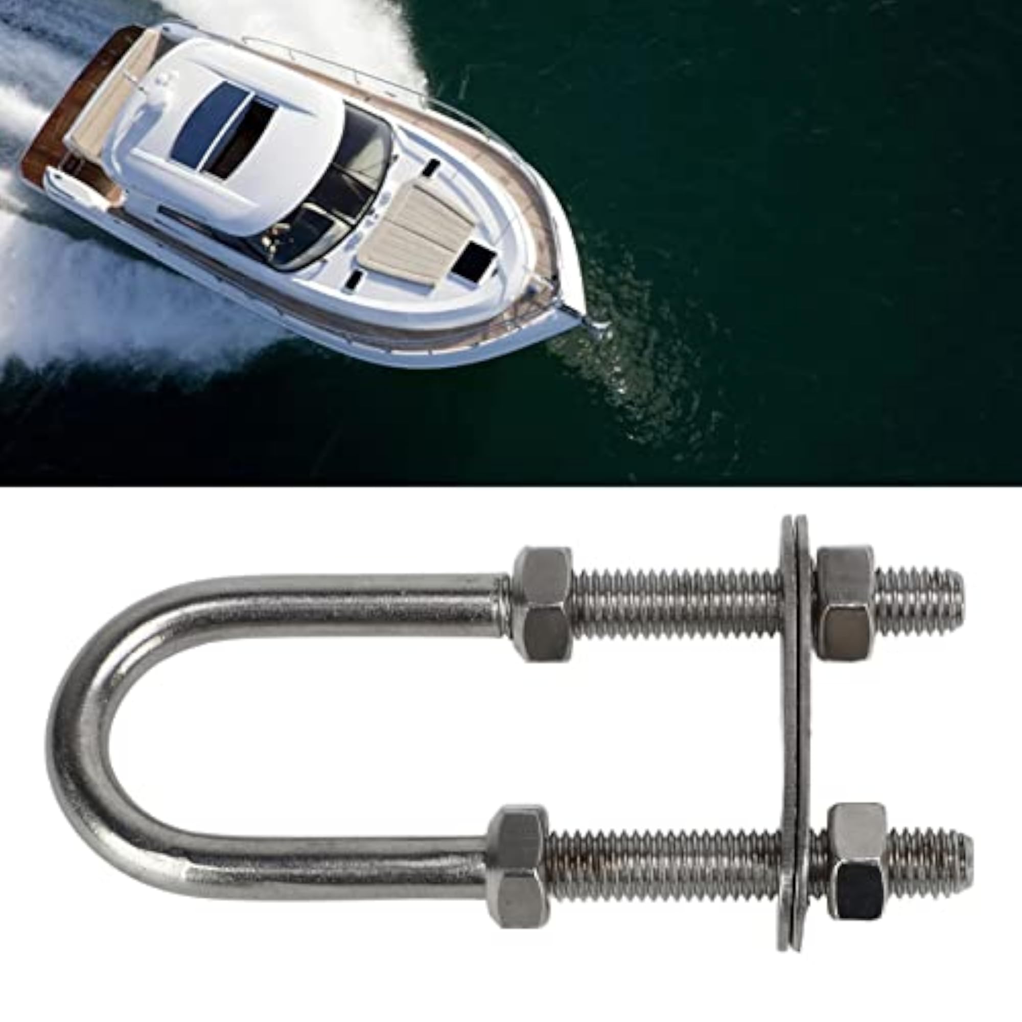 Marine Stainless Steel U Sturdy Bow Stern, M8