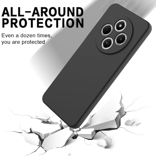 Coque Xiaomi Poco M7 5G résistante aux rayures et fine Svart - 4