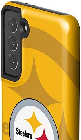 Skinit Pro Phone Case Compatible with Galaxy S21 5G - Officially Licensed NFL Pittsburgh Steelers Double Vision Design