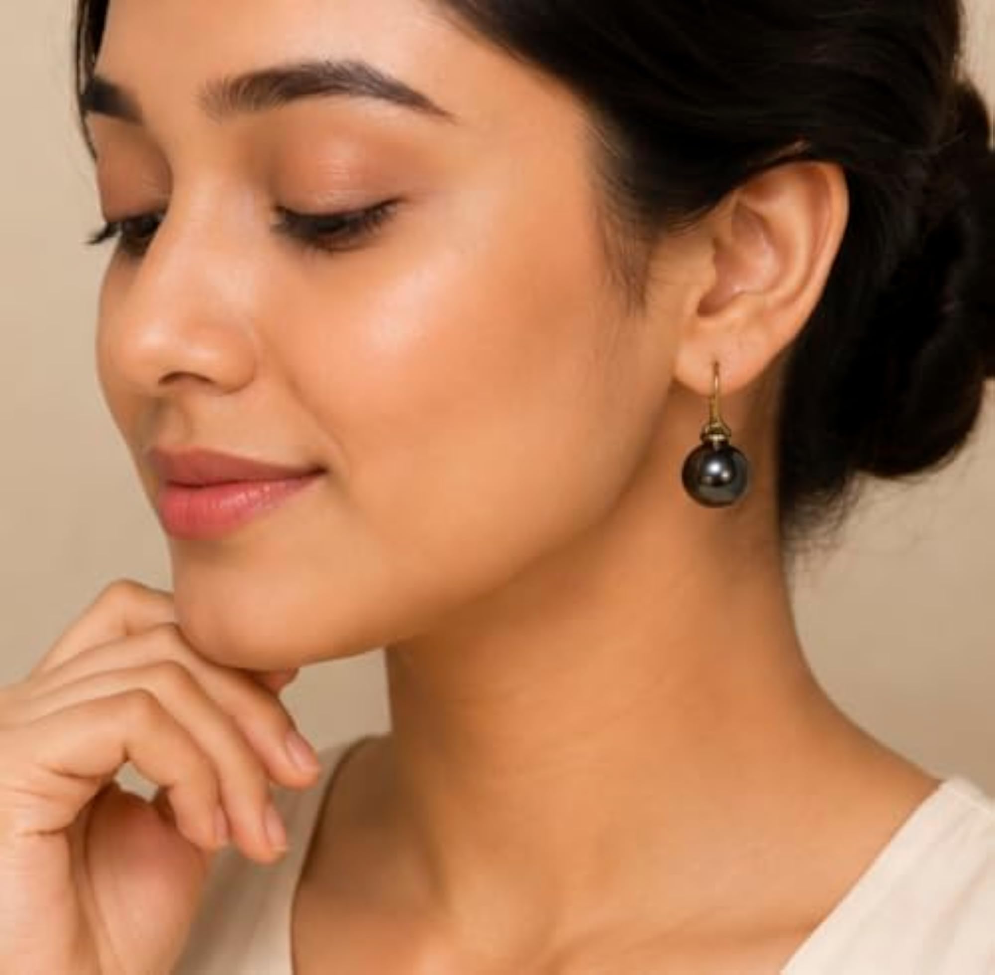 Women's 925 Sterling Silver Earrings, Rhodium Finish