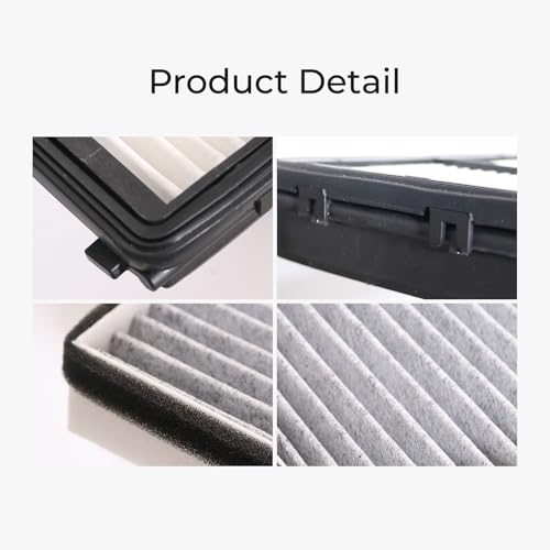 Image of 28113-A9100 Engine & Cabin Air Filter Kit Compatible with 2020-2025 Kia Telluride 2019-2020 Hyundai Santa Fe Replaces WA10271 WP10367 97133-J5000 90242P 93949 XC11714 28113A9100