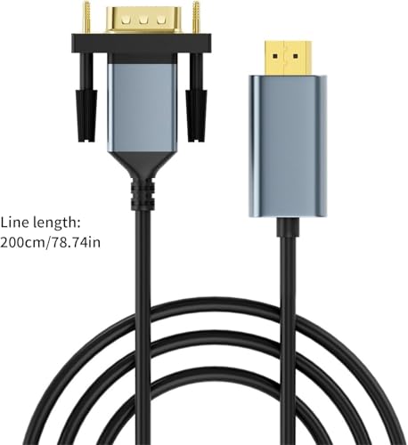 Image of Tobo DisplayPort to VGA Cable 6.6ft, Display Port DP to VGA 1080P@60Hz Adapter Converter Male to Male Braided Cord for Desktop Laptop Graphics Card to Monitor Projector HDTV TD-1574CC