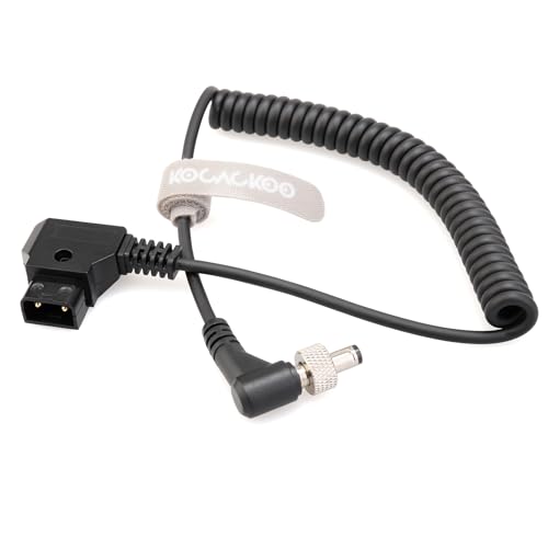 Câble P-Tap DC 5.5 2.5 mm coudé pour batterie factice NP-F et moniteur Atomos