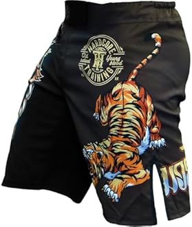 Training Fight Shorts Men's Shorts MMA BJJ Grappling Fitness Boxing Muay Thai No Gi Sparring