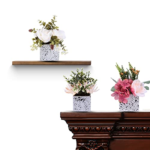 Jusdreen Artificial Flower Potted Plant,Artificial Flower Peony And Small Ceramic Vase Fake Plant Eucalyptus Leaf Berry Flower Arrangement For Home Decoration #TOP4