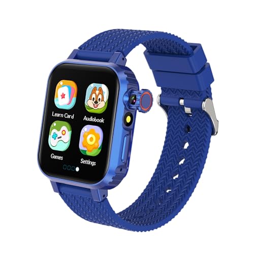 MiracDan Smartwatch Niños, Reloj Inteligente Niño con 32 Juegos, 1.69' HD Cámara Alarma Música Podómetro Linterna Despertador, Regalos Infantil Reloj Inteligente para niños de 3 a 12 años